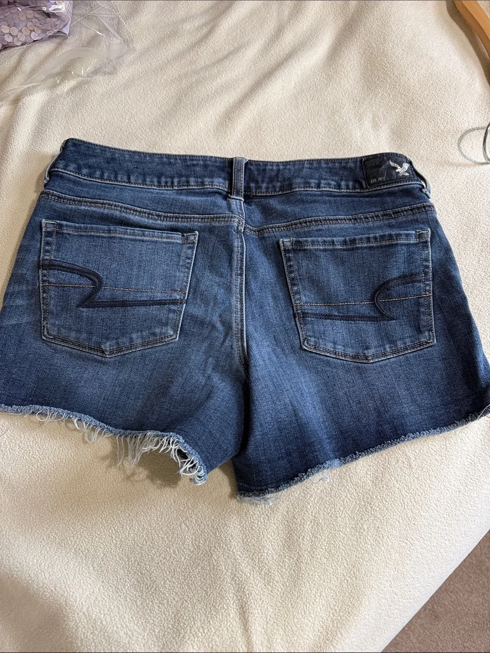 Y2K American Eagle Low Rise Micro Mini Shorts Size 8